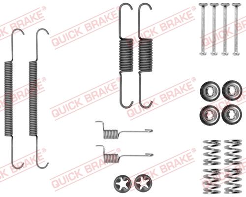 QUICK BRAKE priedų komplektas, stovėjimo stabdžių trinkelės 105-0037